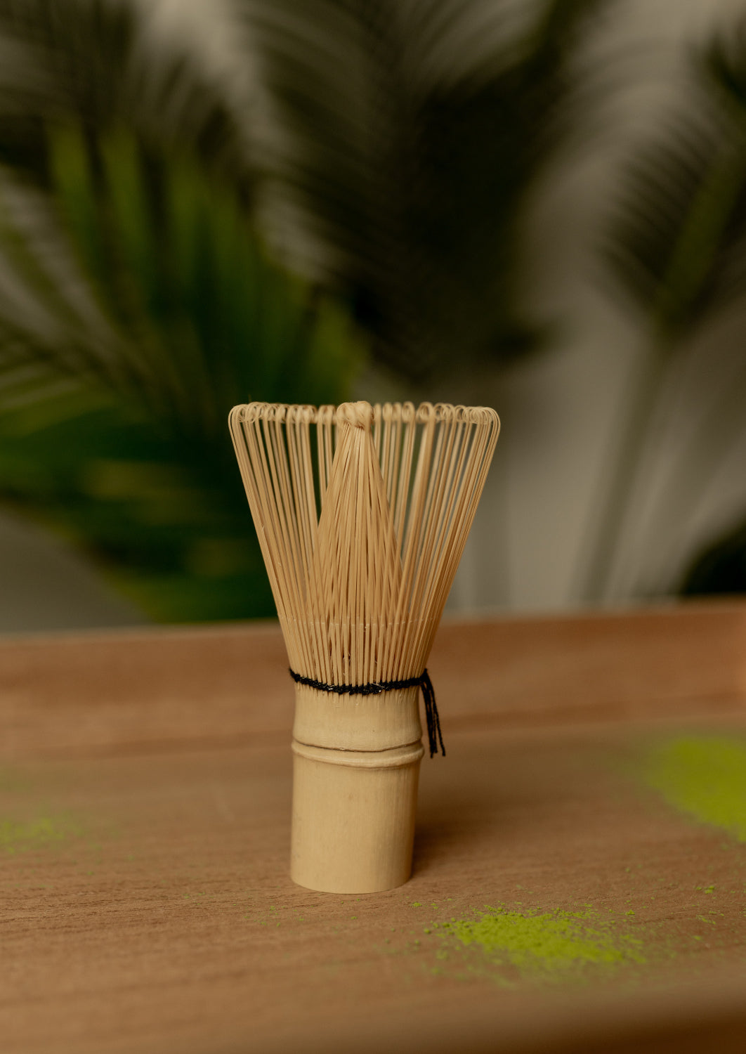 matcha bamboo whisk bambusa putojamā slotiņa